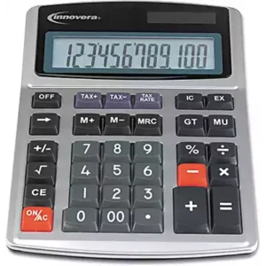 INNOVERA 15927 Portable Minidesk Calculator, 8-Digit LCD