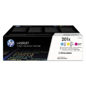 HP 201X, (CF253X-M) 3-Pack High-Yield CyanMagentaYellow Original LaserJet Toner Cartridges