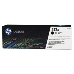 HP 312X, (CF380X) High-Yield Black Original LaserJet Toner Cartridge