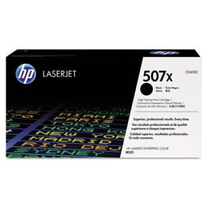 HP 507X, (CE400X) High-Yield Black Original LaserJet Toner Cartridge