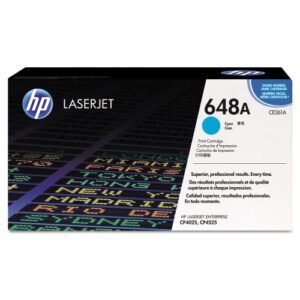 HP 648A, (CE261A) Cyan Original LaserJet Toner Cartridge