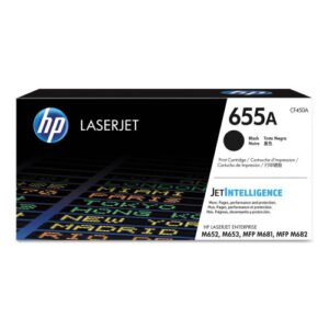 HP 655A, (CF450A) Black Original LaserJet Toner Cartridge