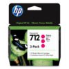 HP 712, (3ED78A) 3-Pack Magenta Original Ink Cartridges