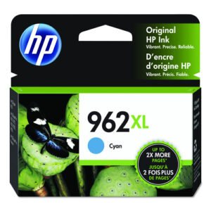 HP 962XL, (3JA00AN) High-Yield Cyan Original Ink Cartridge