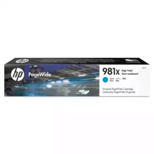 HP 981X, (L0R09A) High-Yield Cyan Original PageWide Cartridge