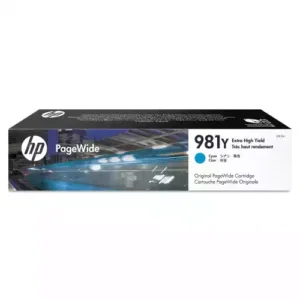 HP 981Y, (L0R13A) Extra High-Yield Cyan Original PageWide Cartridge