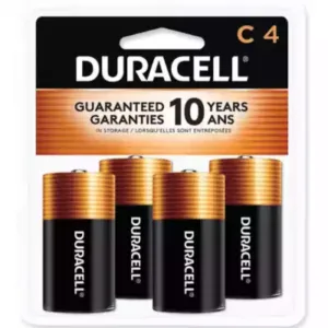 Duracell CopperTop Alkaline C Batteries, 4/Pack (MN1400R4ZX17)