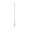 Boardwalk Clip-On Dust Mop Handle, Lacquered Wood, Swivel Head, 1" dia x 60", Natural (1490)