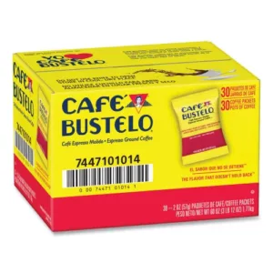 Cafe Bustelo Coffee, Espresso, 2oz Fraction Pack, 30Carton (01014)