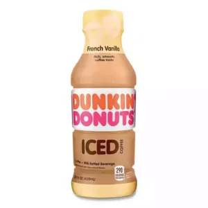 Dunkin Donuts French Vanilla Iced Coffee Drink, 13.7 oz Bottle, 12Carton (049000072396)