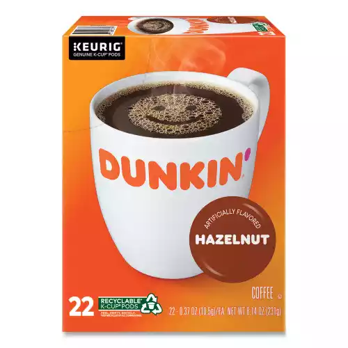 Dunkin Donuts K-Cup Pods, Hazelnut, 22Box (1270)