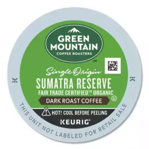 Fair Trade Organic Sumatran Extra Bold Coffee K-Cups, 96Carton