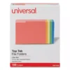Bright color-great for color-coding and preventing misfiles. High-quality 11 pt. stock resists tearing. Bottom triple-scored for 3/4", no-sag expansion.
