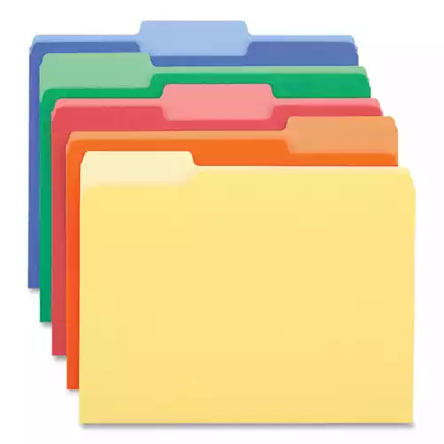 Bright color-great for color-coding and preventing misfiles. High-quality 11 pt. stock resists tearing. Bottom triple-scored for 3/4", no-sag expansion.