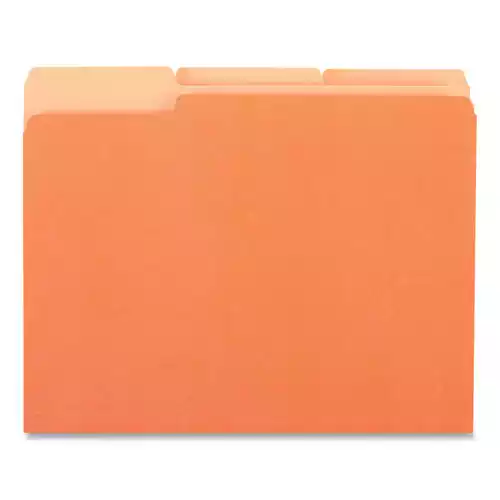 Bright color-great for color-coding and preventing misfiles. High-quality 11 pt. stock resists tearing. Bottom triple-scored for 3/4", no-sag expansion.