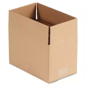 Sturdy and economical 200-lb test corrugated Kraft boxes. Heavy-duty ECT-32-C Flute corrugated material. Shipped flat, they assemble easily with shipping tape (sold separately).