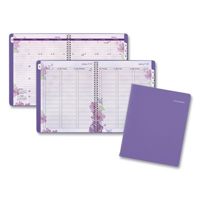 AT-A-GLANCE Beautiful Day Weekly/Monthly Planner, Vertical-Column Format, 11 x 8.5, Purple Cover, 13-Month: Jan 2025 to Jan 2026 (AAG938P905)