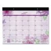 AT-A-GLANCE Beautiful Day Desk Pad Calendar, Floral Artwork, 21.75 x 17, Assorted Color Sheets, Black Binding, 12-Month (Jan-Dec): 2025 (AAGSK38704)