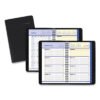 AT-A-GLANCE QuickNotes Weekly Block Format Appointment Book, 8.5 x 5.5, Black Cover, 12-Month (Jan to Dec): 2025 (AAG760205)