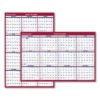 AT-A-GLANCE Erasable Vertical/Horizontal Wall Planner, 32 x 48, White/Blue/Red Sheets, 12-Month (Jan to Dec): 2025 (AAGPM32628)