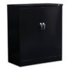 AleraAssembled 42" High Heavy-Duty Welded Storage Cabinet, Two Adjustable Shelves, 36w X 18d, Black (ALECM4218BK)