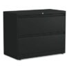 Alera Lateral File, 2 Legal/Letter-Size File Drawers, Black, 36" x 18.63" x 28" (ALEHLF3629BL)