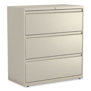 Alera Lateral File, 3 Legal/Letter/A4/A5-Size File Drawers, Putty, 36" x 18.63" x 40.25" (ALEHLF3641PY)