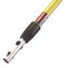 Rubbermaid Commercial HYGEN Hygen Quick-Connect Extension Handle, 48" To 72", Yellow/black (RCPQ755)