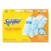 Swiffer Dusters Refill, Dust Lock Fiber, Unscented, Light Blue, 10/box (PGC21459BX)