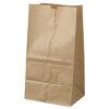 General Grocery Paper Bags, #25 Squat Size, 8.25" x 5.25" x 16.13", Natural, 500/Bundle (BAGGK25S500)