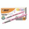 BIC Brite Liner Grip Pocket Highlighter, Assorted Ink Colors, Chisel Tip, Assorted Barrel Colors, Dozen (BICGBLD11AST)