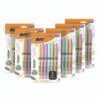 BIC Brite Liner Grip Pocket Highlighter, Assorted Ink Colors, Chisel Tip, Assorted Barrel Colors, 6/Set, 6 Sets/Pack (BICGBLD36EAST)