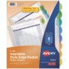 Avery Insertable Style Edge Tab Plastic 1-Pocket Dividers, 8-Tab, 11.25 X 9.25, Translucent, 1 Set (AVE11293)