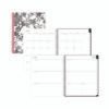 Blue Sky Analeis Create-Your-Own Cover Weekly/Monthly Planner, Floral, 11 x 8.5, White/Black/Coral, 12-Month (July to June): 2024-2025 (BLS130606)