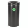 Alpine Industries 27 Gallon Black Stainless Steel Compost Can (ALH47527BLKCO)