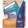 Avery Big Tab Insertable Two-Pocket Plastic Dividers, 5-Tab, 11.13 X 9.25, Assorted, 1 Set (AVE11982)