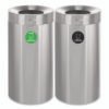 Alpine Industries 27 Gallon Stainless Steel Compost Bin and Trash Can, Brushed Stainless Steel (ALHALP47527COT)