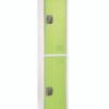 AdirOffice Steel Storage Locker, 2 Compartment, 12 x 12 x 72, Green (ALHI629202GRN)