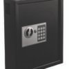 AdirOffice Steel Digital Lock Key Cabinet, 40-Key, 13 x 4 x 14.3, Stainless Steel 304, Black (ALHI68040BLK)