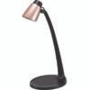 BLACK+DECKER Modern LED Desk Lamp, Black/Rose Gold (BLDVLED1814BD)