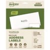 Avery Ecofriendly Mailing Labels, Inkjet/laser Printers, 1 X 2.63, White, 30/sheet, 25 Sheets/pack (AVE48160)