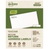 Avery Ecofriendly Mailing Labels, Inkjet/laser Printers, 0.5 X 1.75, White, 80/sheet, 100 Sheets/pack (AVE48467)