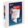 Avery Heavy-Duty Non Stick View Binder With Durahinge And Slant Rings, 3 Rings, 1.5" Capacity, 11 X 8.5, White, (5404) (AVE05404)