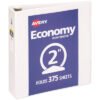 Avery Economy View Binder With Round Rings , 3 Rings, 2" Capacity, 11 X 8.5, White, (5731) (AVE05731)