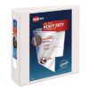 Avery Heavy-Duty Non Stick View Binder With Durahinge And Slant Rings, 3 Rings, 3" Capacity, 11 X 8.5, White, (5604) (AVE05604)