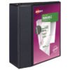 Avery Durable View Binder With Durahinge And Ezd Rings, 3 Rings, 5" Capacity, 11 X 8.5, Black, (9900) (AVE09900)