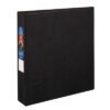 Avery Heavy-Duty Non-View Binder With Durahinge And One Touch Ezd Rings, 3 Rings, 1.5" Capacity, 11 X 8.5, Black (AVE79985)