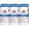 Clorox Healthcare Bleach Germicidal Wipes, 1-Ply, 6.75 x 9, Unscented, White, 70/Canister, 6 Canisters/Carton (CLO35309CT)