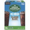 Green Mountain Coffee Classic Black Brew Over Ice Coffee K-Cups, 24/box (GMT9027)