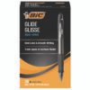 BIC GLIDE Bold Ballpoint Pen Value Pack, Retractable, Bold 1.6 mm, Black Ink, Smoke Barrel, 36/Pack (BICVLGB361BK)